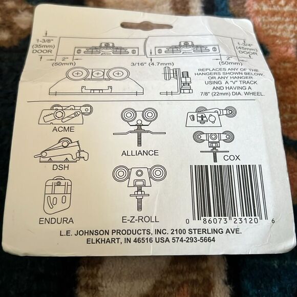 Johnson Hardware 2312 Universal Door Hanger - Picture 6 of 6